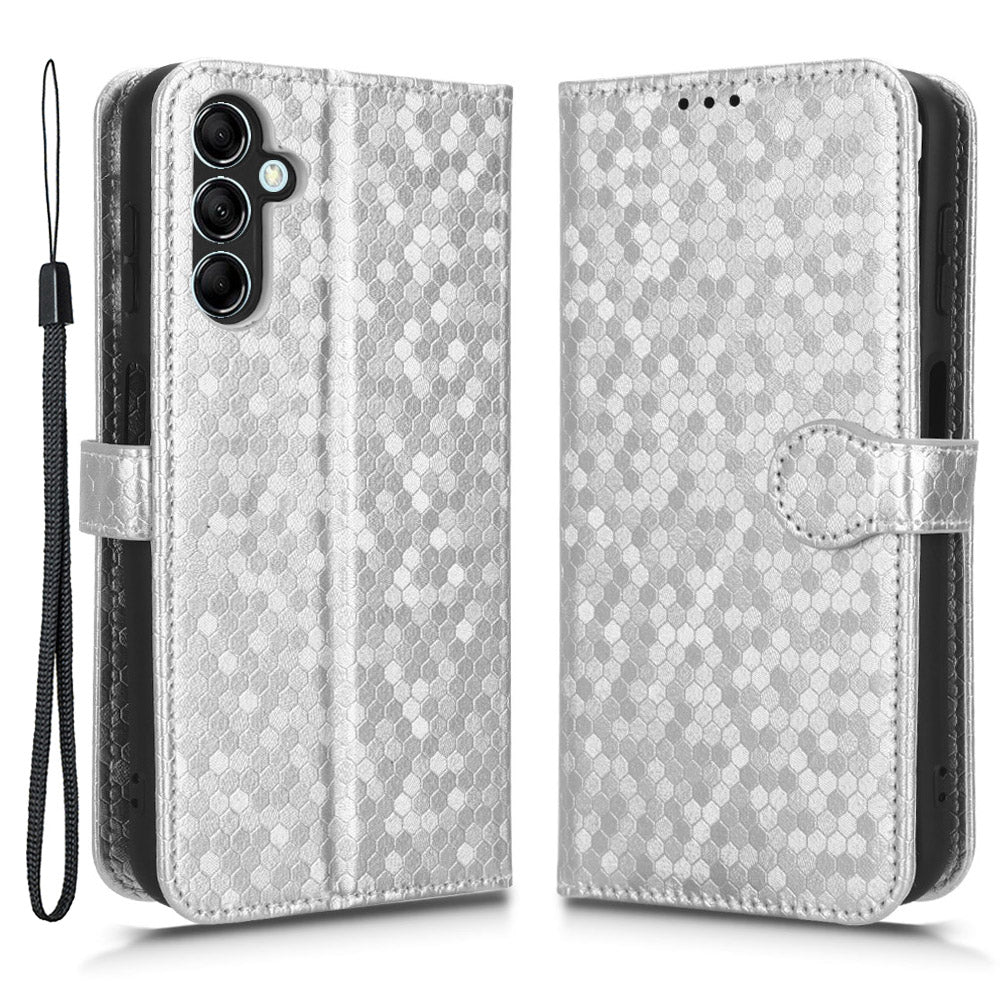 For Samsung Galaxy M54 5G / F54 5G Leather Phone Case Imprinted Dot Pattern Smartphone Cover with Stand Wallet For Samsung Galaxy M54 5G / F54 5G Leather Phone Case Imprinted Dot Pattern Smartphone Cover with Stand Wallet
